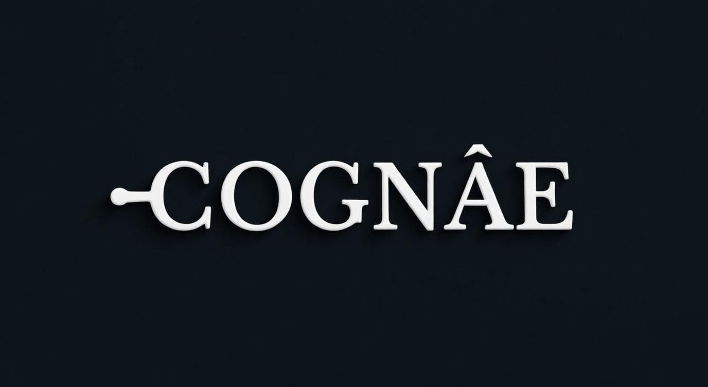 COGNÂE logo mark 3D
